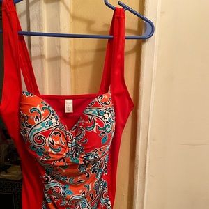 Tropical Escape Paisley Swim Tank